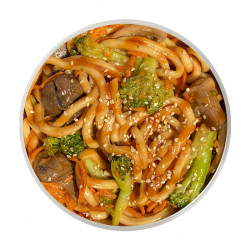 Udon noodles con verduras...